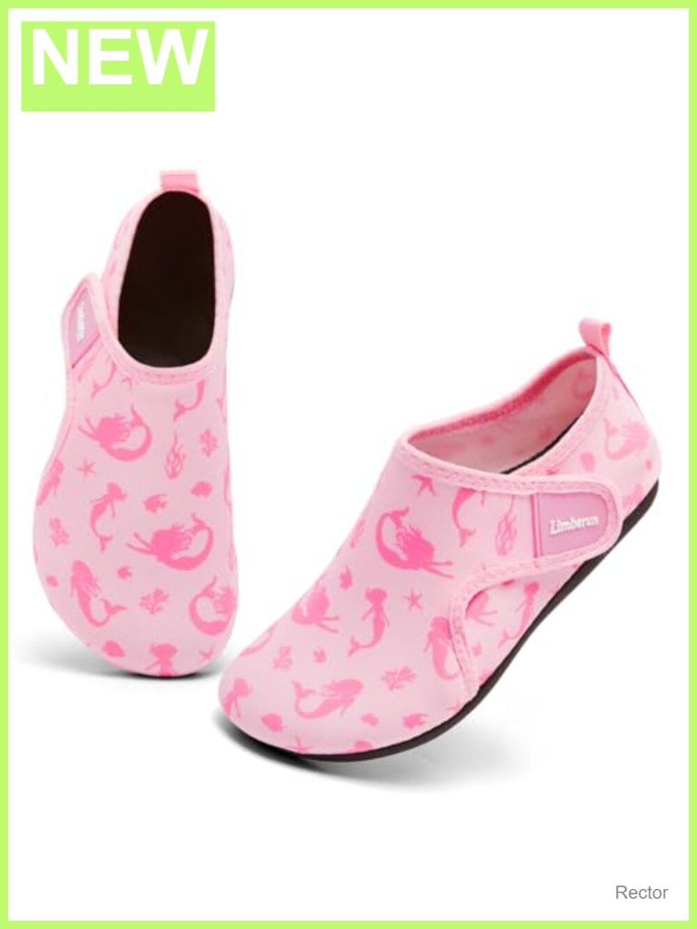 Kids Water Shoes Quick Dry Aqua Velcro Non-Slip TPR Sole